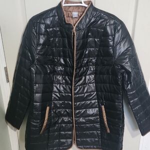 Men's Black and Brown Lightweight Jacket
